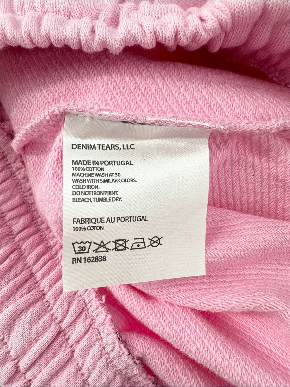 Denim Tears Cotton Wreath Pink Drawstring Shorts